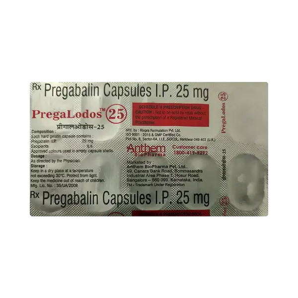 PREGALODOS 25MG 10CAP