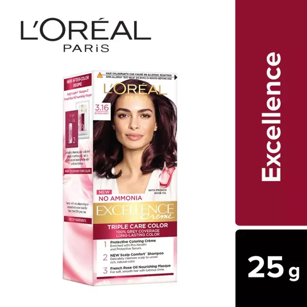 LOREAL HR/CLR EXCE  BURGUNDY 316 MINI 1PC