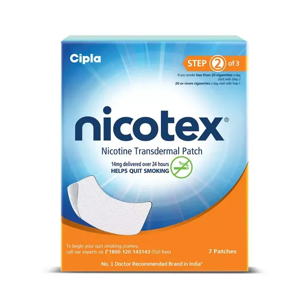 NICOTEX NICOTINE PATCH 14MG 7PC