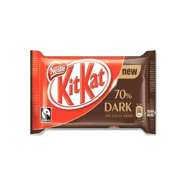 NEST CHOC KIT KAT 4 FINGER 70% DARK 41.5GM