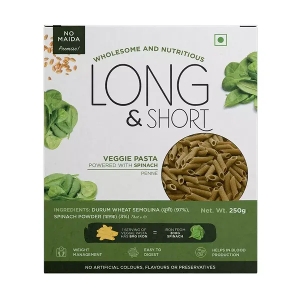 LONG N SHORT PASTA SPINCH PENNE 250G