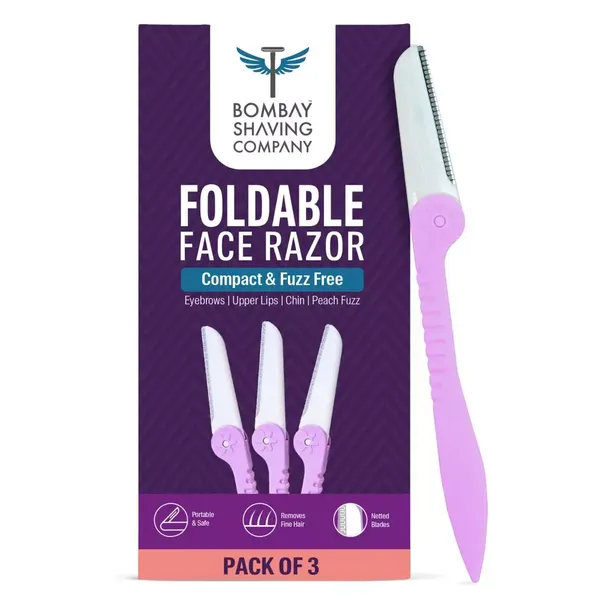 BOMBAY SHAVING FOLDABLE PRECISION FACE RAZOR FOR HER 3PC