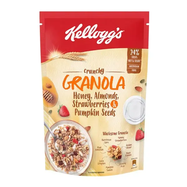 KELLOGGS GRANOLA HNY ALMN & PSEEDS 450GM