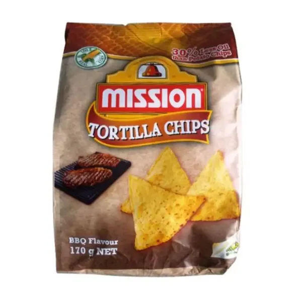 MISSION BBQ CORN CHIPS 170GM