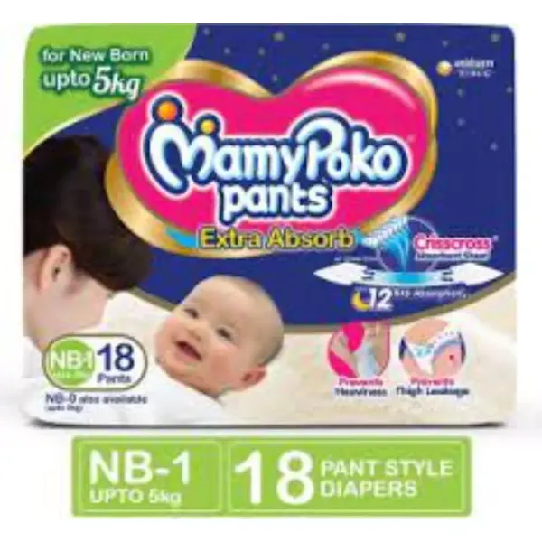 MAMY POKO DIAP PANTS NB 17PC