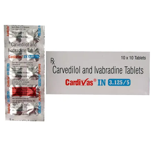 CARDIVAS IN 3.125/5MG 10TAB