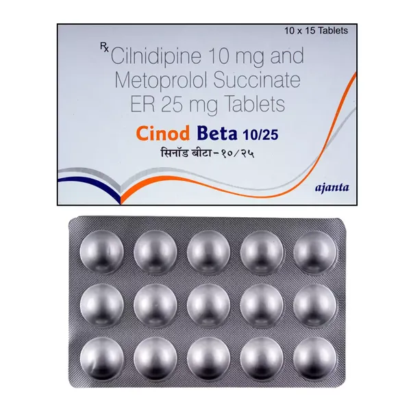 CINOD-BETA 10/25MG 15TAB