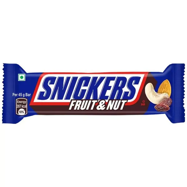 SNICKERS CHOC FRUIT & NUT 45GM