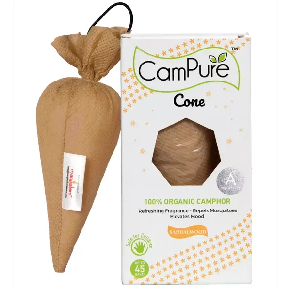 CAMPURE A/FR CONE SANDALWOOD 60GM