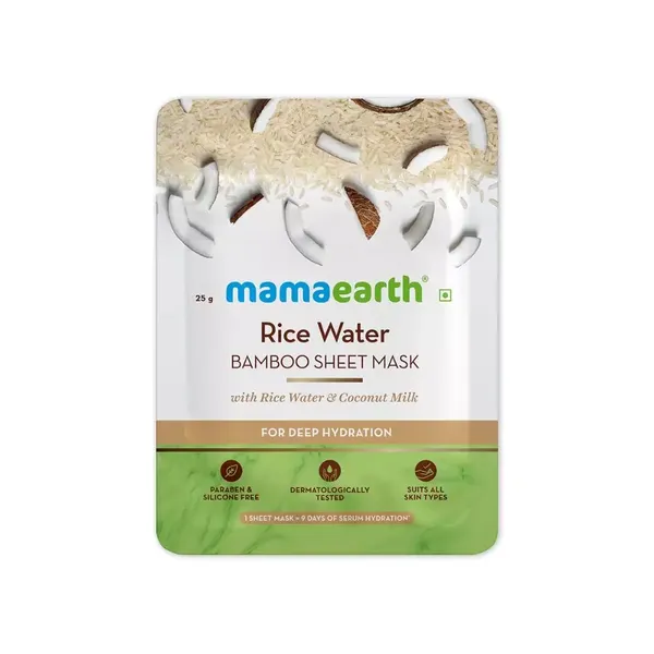 MAMEARTH F/MASK RICE WATER BAMBOO 1PC