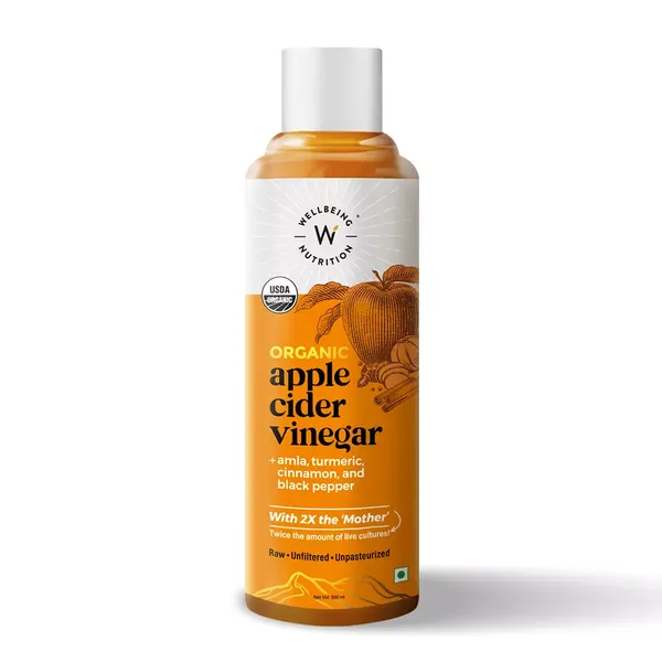 WELLBEING ORGANIC APPLE CDR VINEGR 500ML