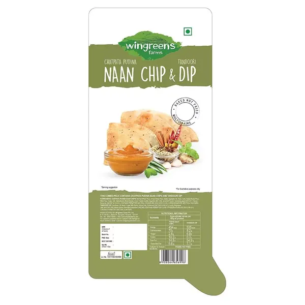 WINGREENS DIP CHATPATA PUDINA NAAN 70GM