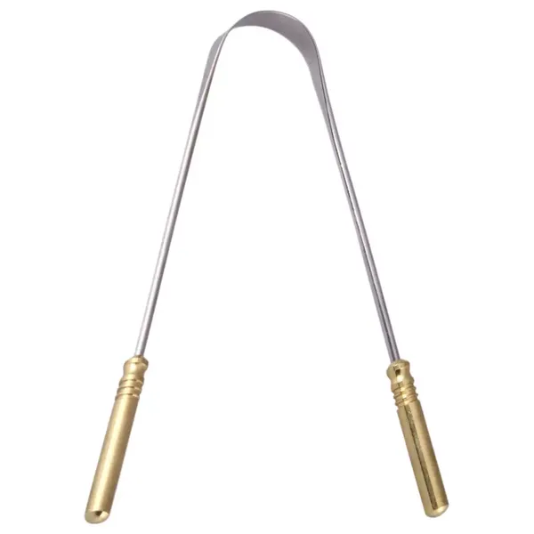 GUBB TONGUE CLEANER BRASS HANDLE G+ 1PC