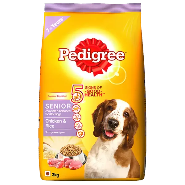 PEDIGREE DOG FOOD SENIOR CHI/RICE 3KG