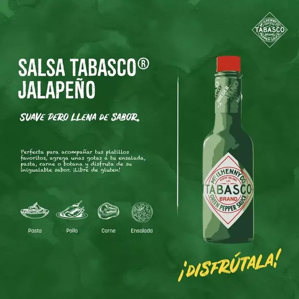 TABASCO GREEN PEPPER SAUCE 60 ML