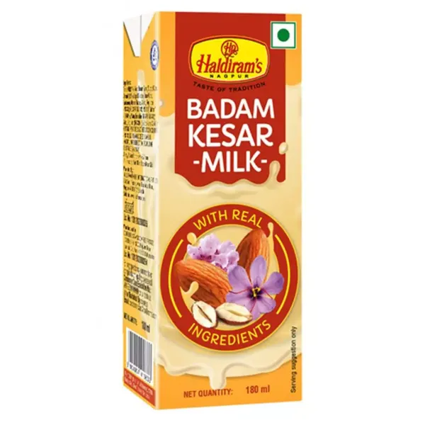 HALDIRAM BADAM KESAR MILK 180ML