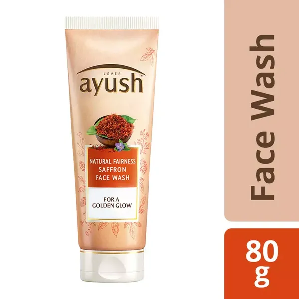 AYUSH F/WASH FAIRNESS SAFFRON 80GM