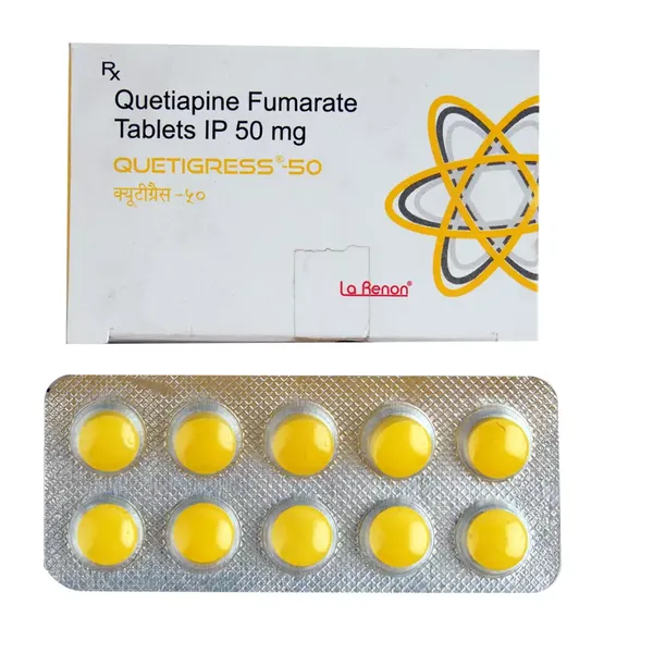 QUETIGRESS 50MG 10TAB