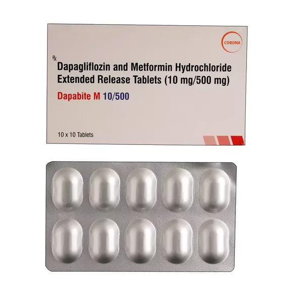 DAPABITE-M 10/500MG 10TAB