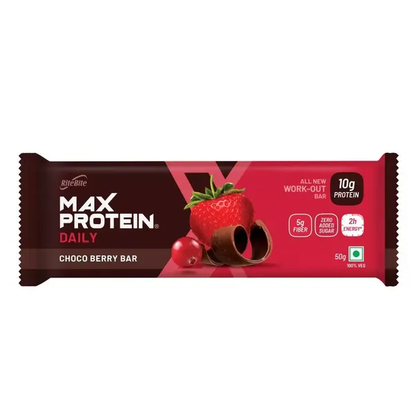 RITE B ENERGY BAR WORKOUT BERRY 50GM