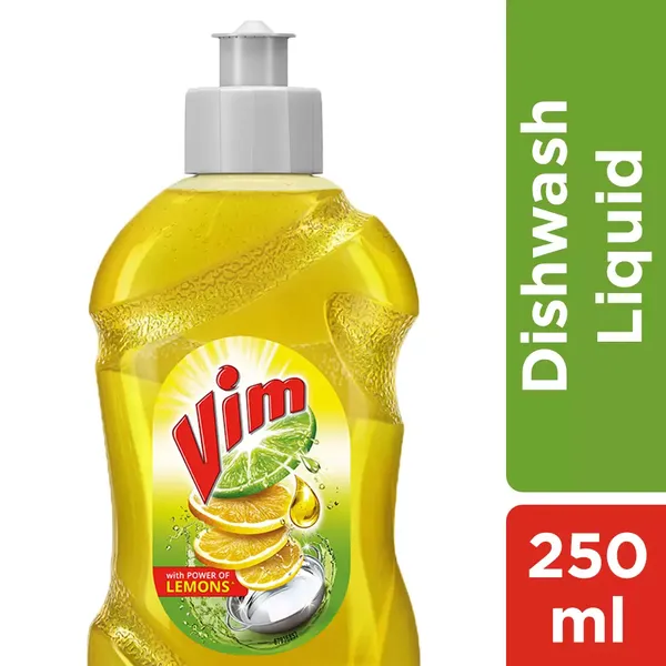 VIM DROP LIQ DISH WASH LEMON 225ML