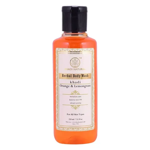 KHADI B/W ORANGE LEMONGRASS 210 ML