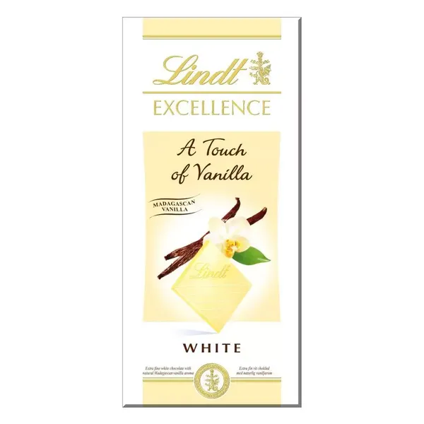 LINDT CHOC EXCE VANILLA 100GM