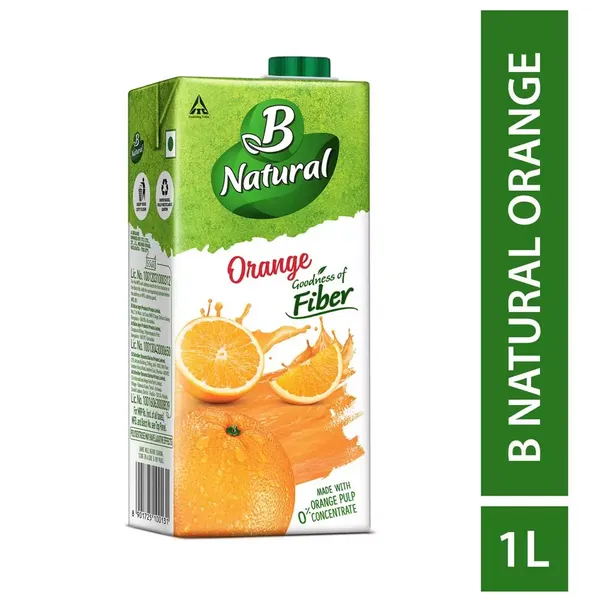 BNATURAL ORANGE PLUS JUICE 1000ML