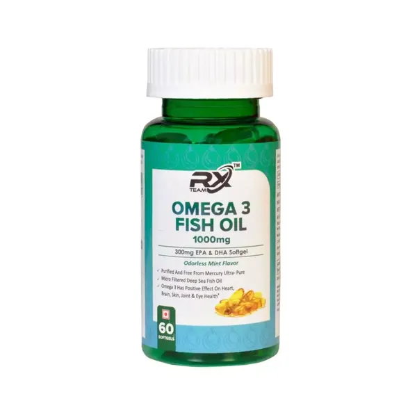 TEAM RX OMEGA 3 FISH OIL 1000MG 60TAB