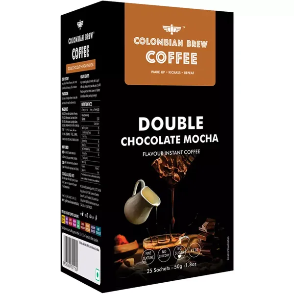 COLOMBIAN COFFEE DOUBLE CHOC MOCHA 50GM