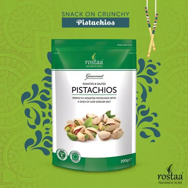 ROSTAA SALTED PISTACHIO 200GM