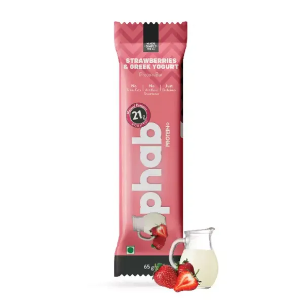 PHAB PROTEIN BAR STRAWBERRIES 65GM