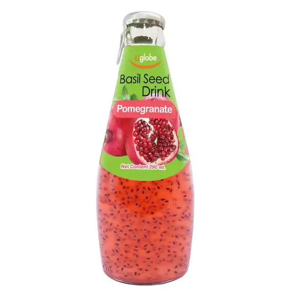 U GLOBE BASIL SEED DRINK POMEGRANATE 300ML