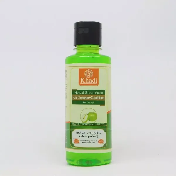 KHADI SHMP/COND GREEN APPLE 210ML