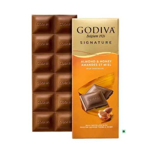 GODIVA CHOC ROASTED ALMOND & HONEY 90G