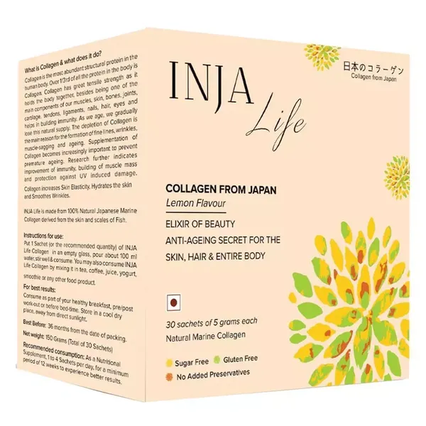 INJA LIFE COLLAGEN LEMON FLAVOUR 150GM