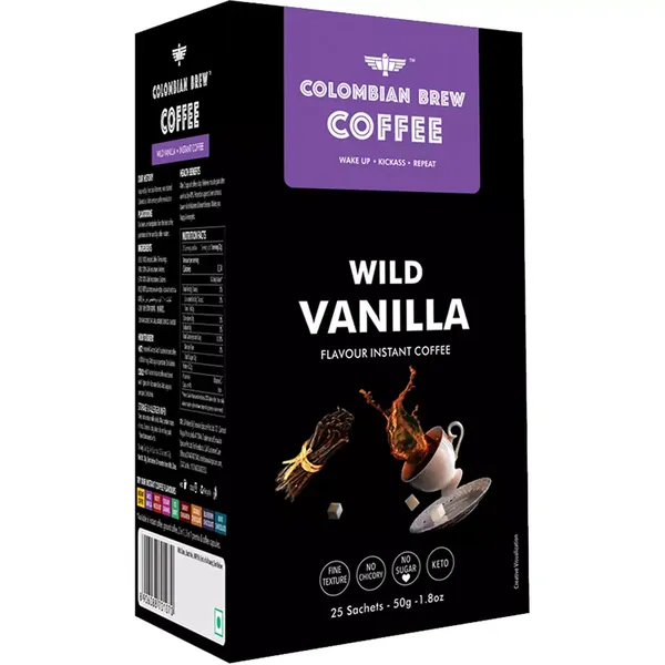 COLOMBIAN COFFEE WILD VANILLA 50GM