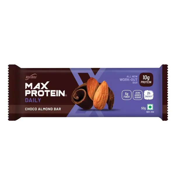 RITE B ENERGY BAR WORKOUT ALMOND 50GM