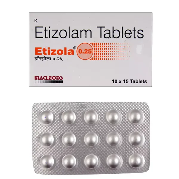 ETIZOLA 0.25MG 15TAB