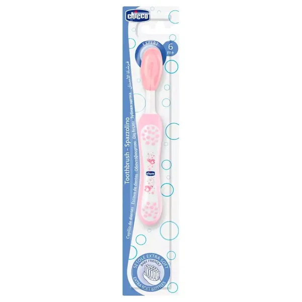 CHICCO T/BRUSH 6M+ PINK 1PC