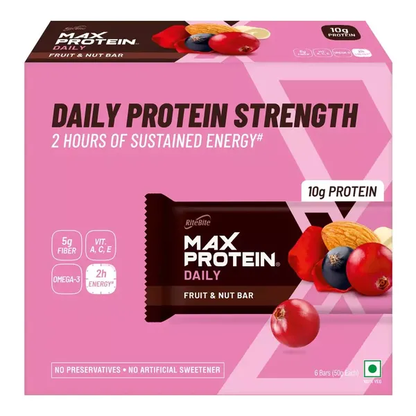 RITE B ENERGY BAR FRUIT/NUT 6X300GM