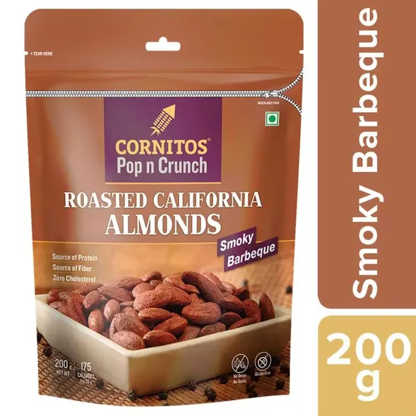 CORNITOS POP N CRUNCH ROSTED ALMOND 200GM