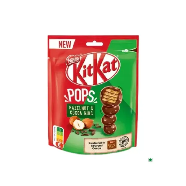 KIT KAT POPS MILK CHOCOLATE & HAZELNUT BAGM 140GM