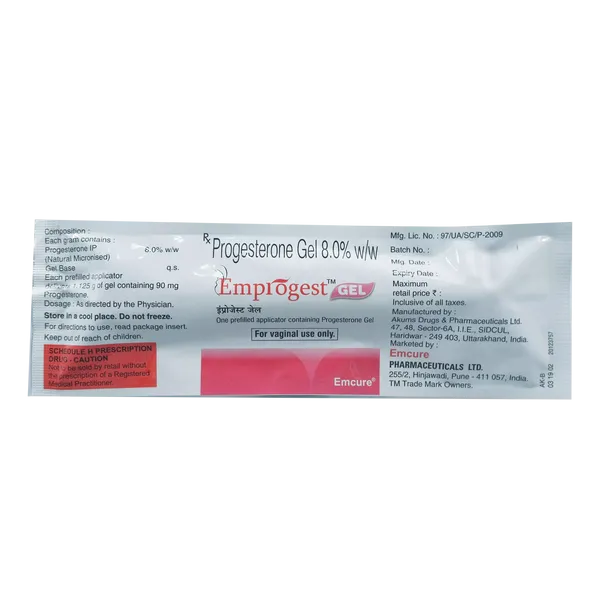 EMPROGEST GEL 1.125GM