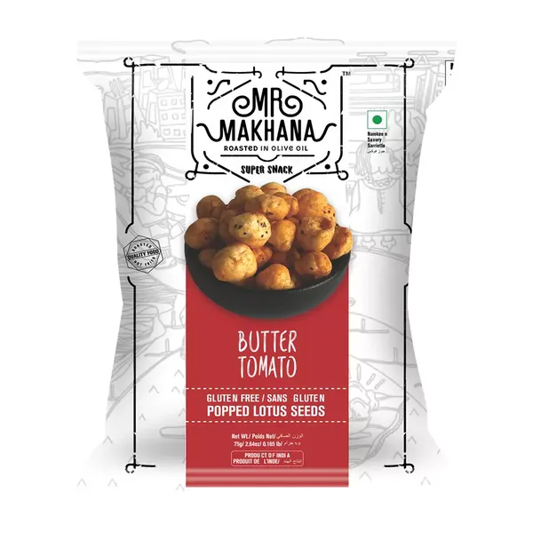 MR MAKHANA ROASTED BUTTER TOMATO 75GM