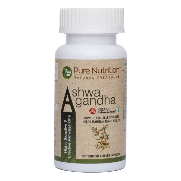 PURE NUTRITION ASHWAGHNDHA K66 60CAP