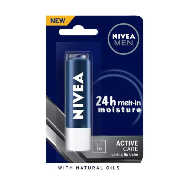 NIVEA LIPCARE MEN ACTIVE SPF15 4.8GM