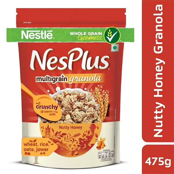 NESPLUS CEREAL NUTTY HONEY GRANOLA 475GM