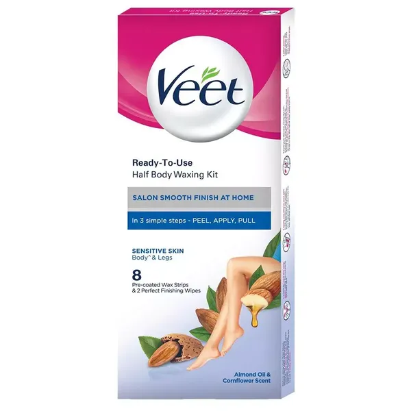 VEET INSTANT WAXING KIT SENSI SKIN 8PC