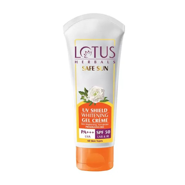 LOTUS F/CRM SAFE SUN UV SHIELD WHIT CREAM SPF50 50GM